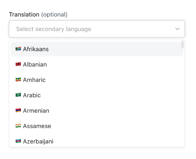 translate blog posts in other languages